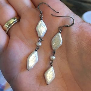 Pearl earrings
